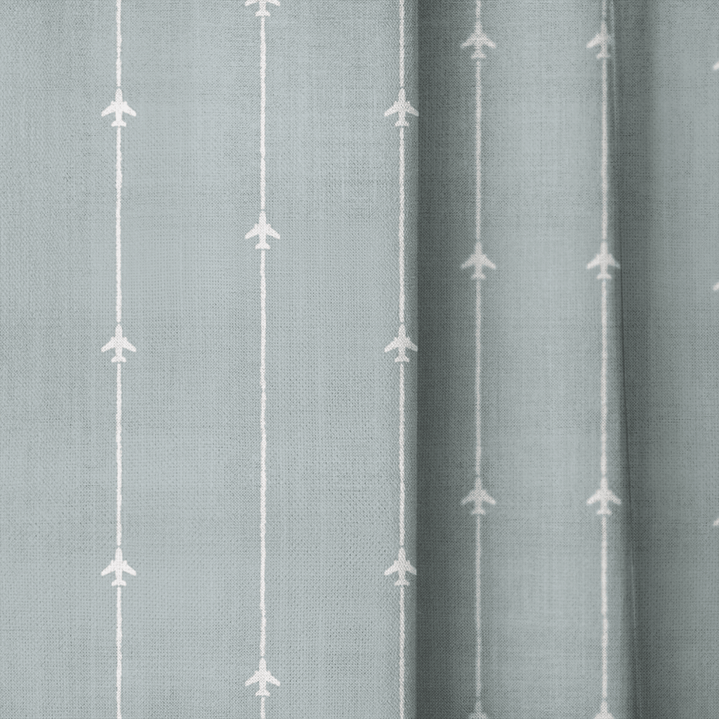 Airplane Stripes - Curtain Panel - The Drapery