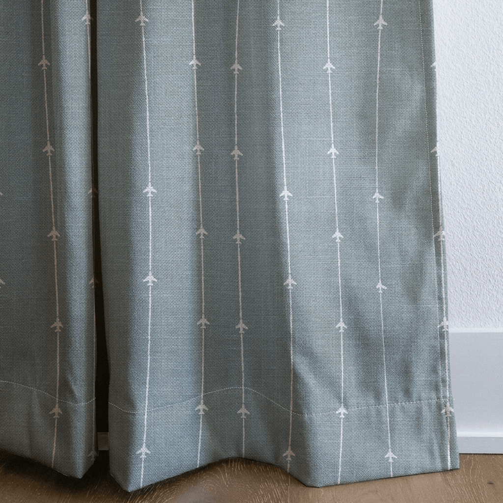 Airplane Stripes - Curtain Panel - The Drapery