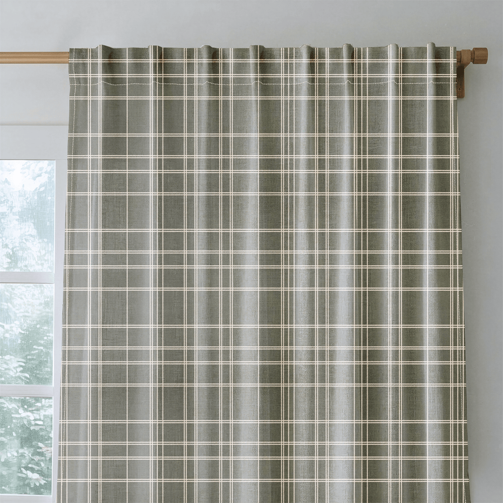 Alder Avocado - Curtain Panel - The Drapery