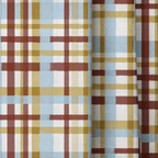 Aldridge Check Retro - Curtain Panel - The Drapery