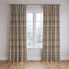 Aldridge Check Retro - Curtain Panel - The Drapery