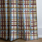 Aldridge Check Retro - Curtain Panel - The Drapery
