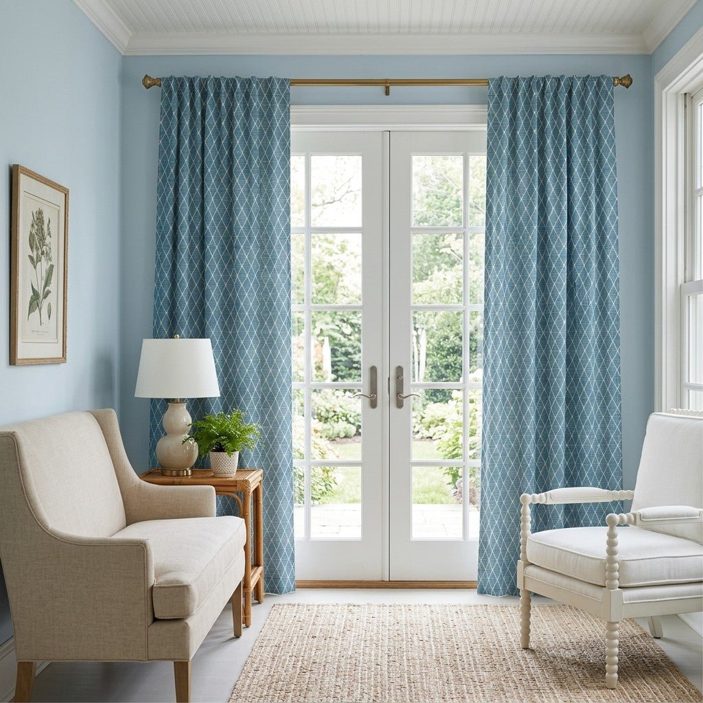 Alexander Diamonds - Curtain Panel - The Drapery