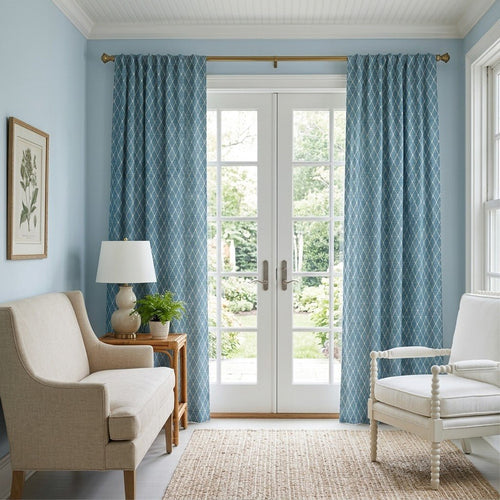 Alexander Diamonds - Curtain Panel - The Drapery