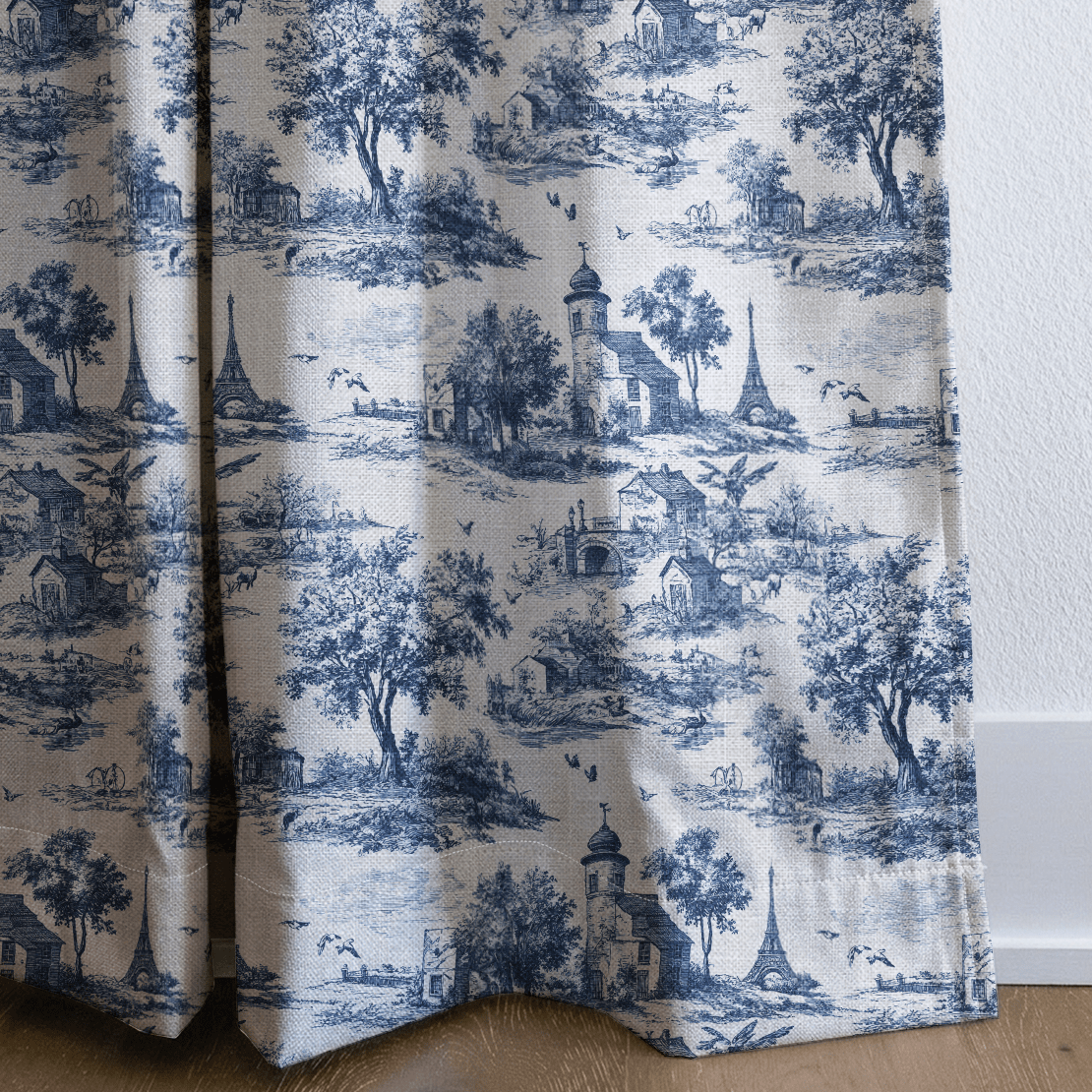 Alexandra Toile - Curtain Panel - The Drapery