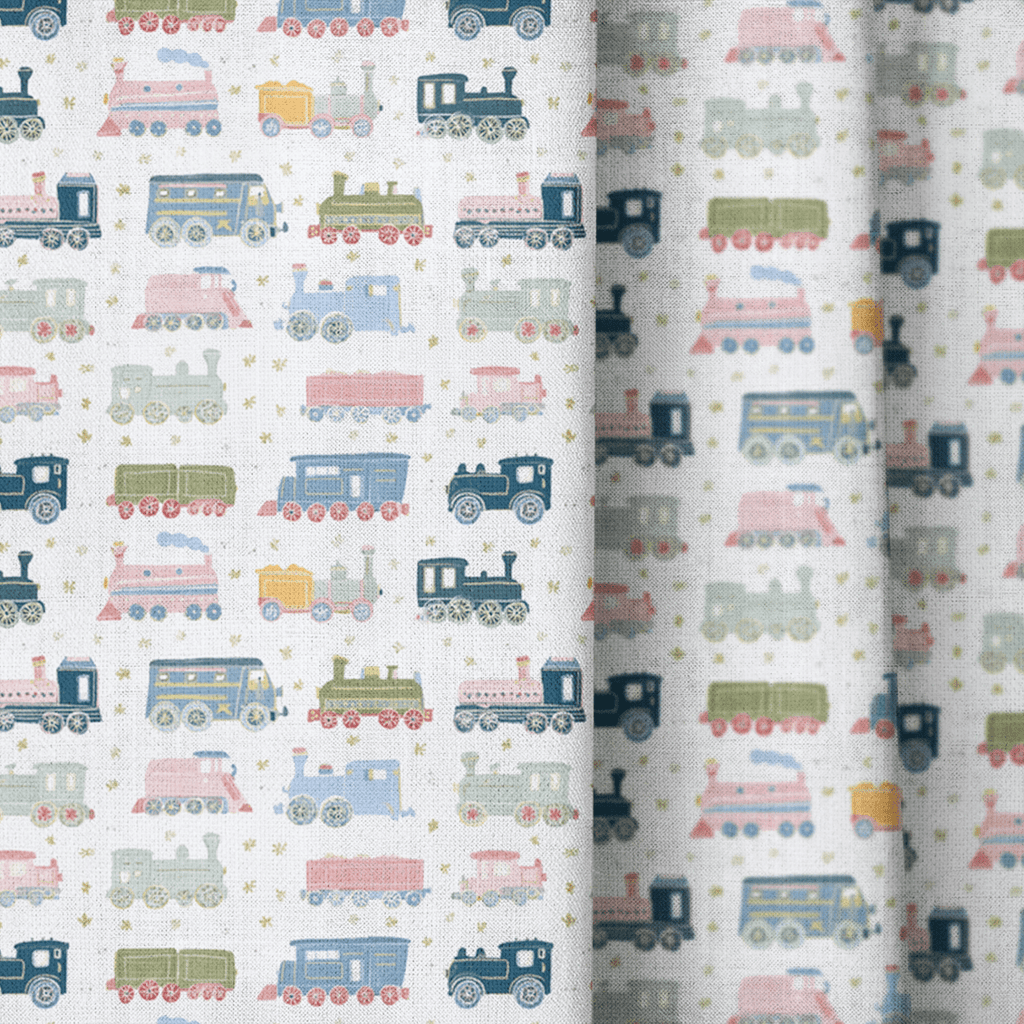 All Aboard - Curtain Panel - The Drapery