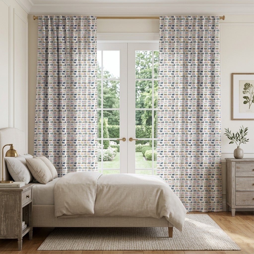 All Aboard - Curtain Panel - The Drapery