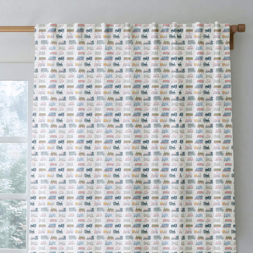 All Aboard - Curtain Panel - The Drapery