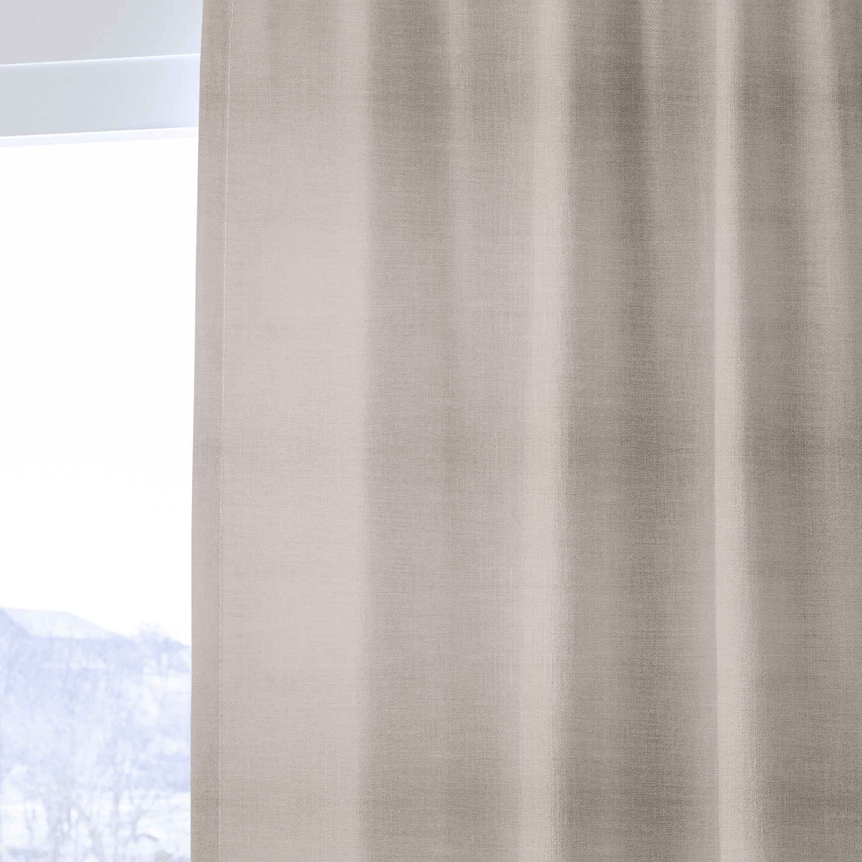 Almond - Curtain Panel - The Drapery