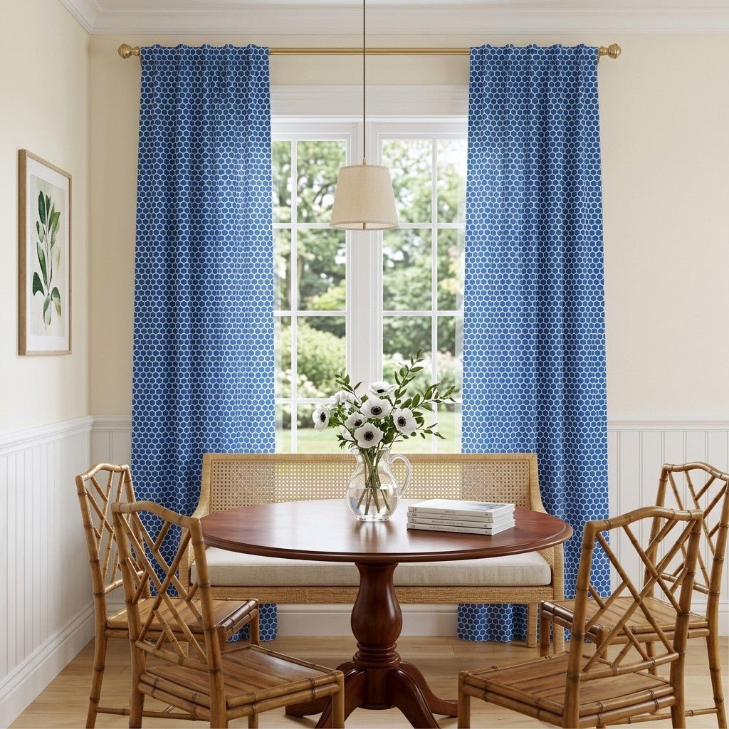 Alouette Blue - Curtain Panel - The Drapery