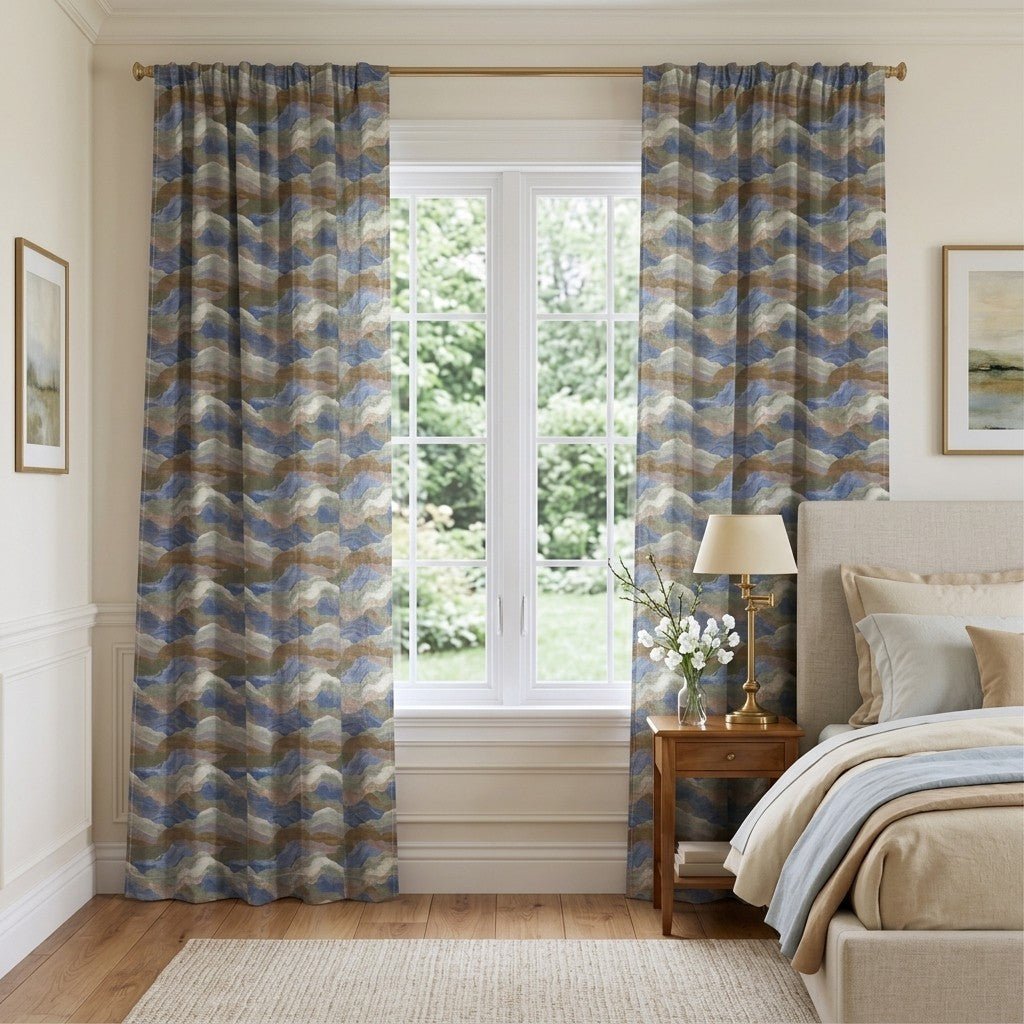 Alpine Sketch - Curtain Panel - The Drapery