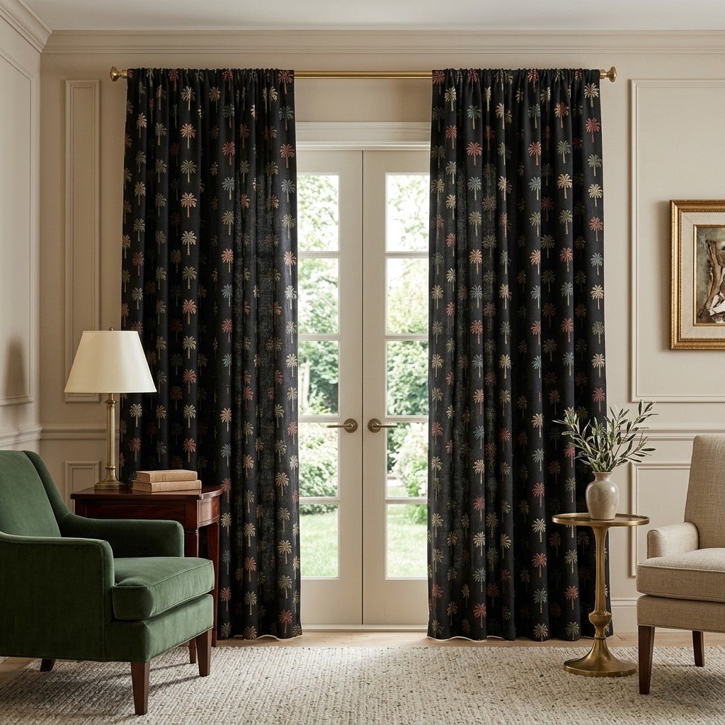 Alys Palm - Curtain Panel - The Drapery