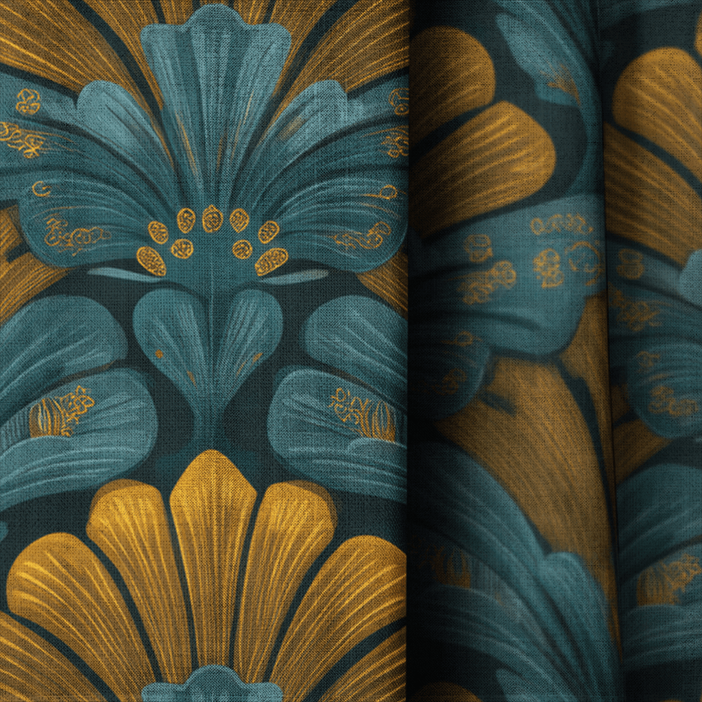 Amberhall Bloom - Curtain Panel - The Drapery