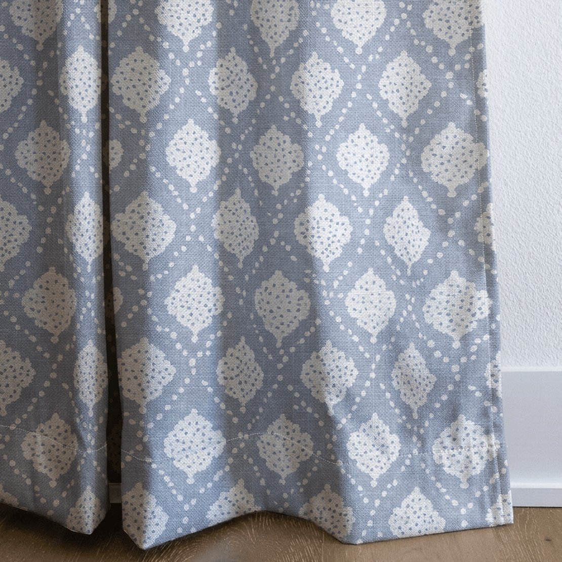 Anderson Blue - Curtain Panel - The Drapery