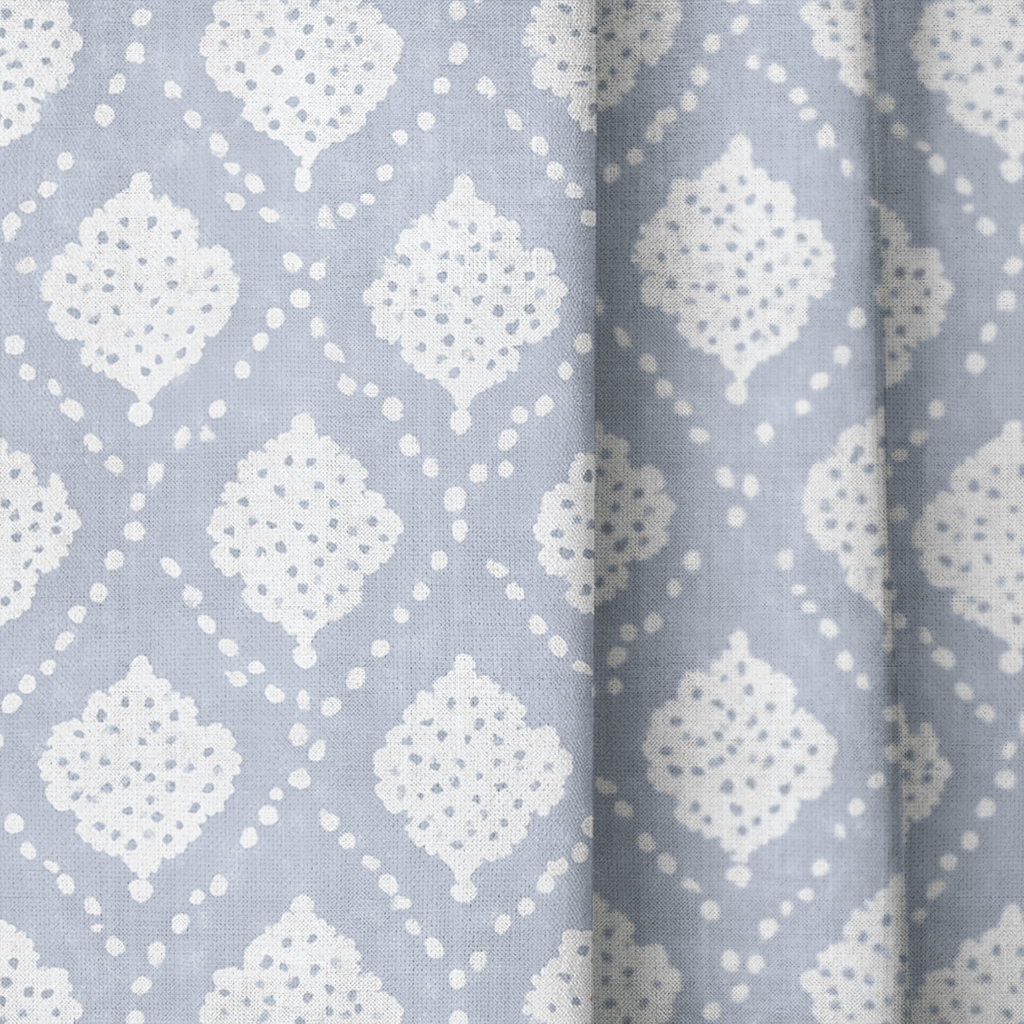 Anderson Blue - Curtain Panel - The Drapery