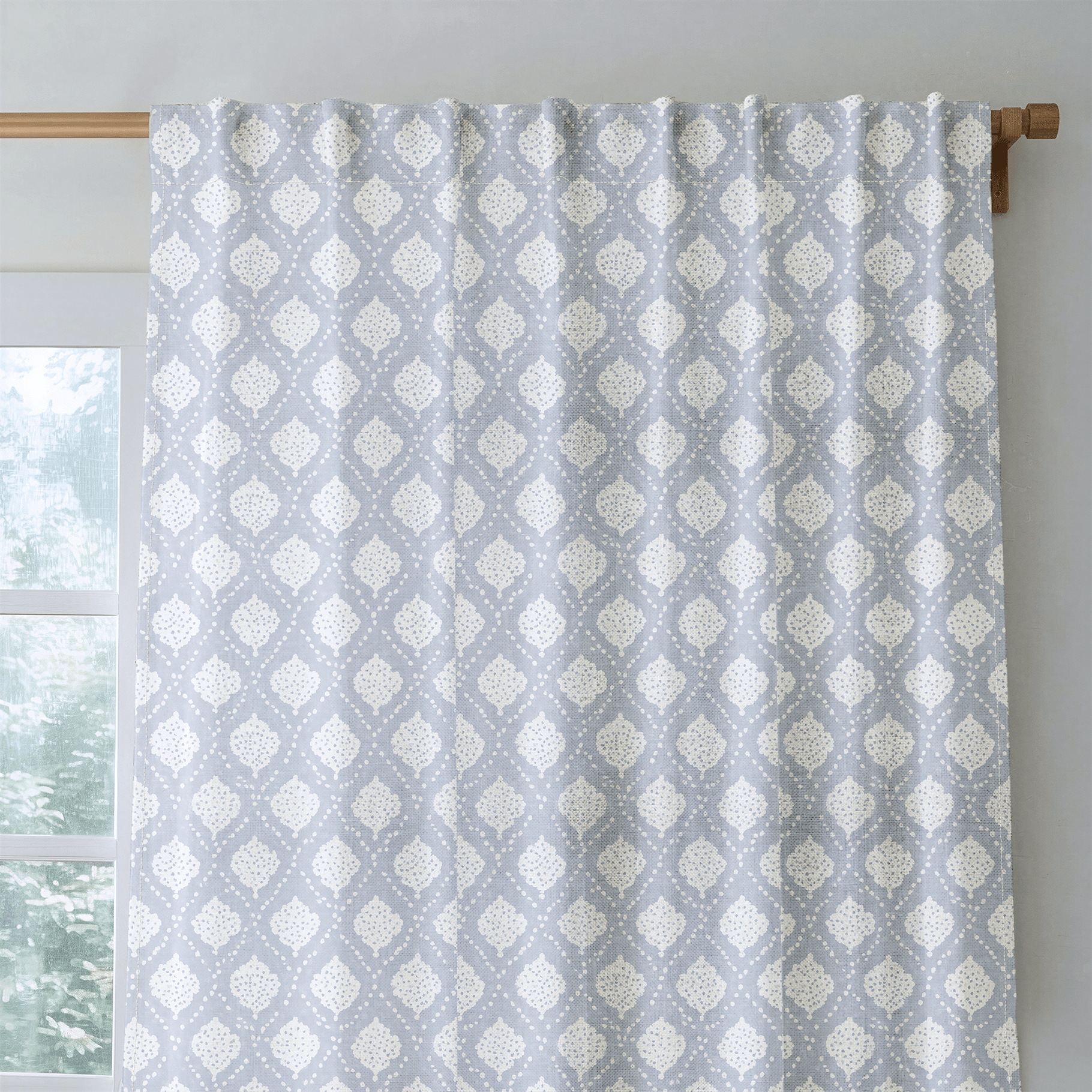 Anderson Blue - Curtain Panel - The Drapery
