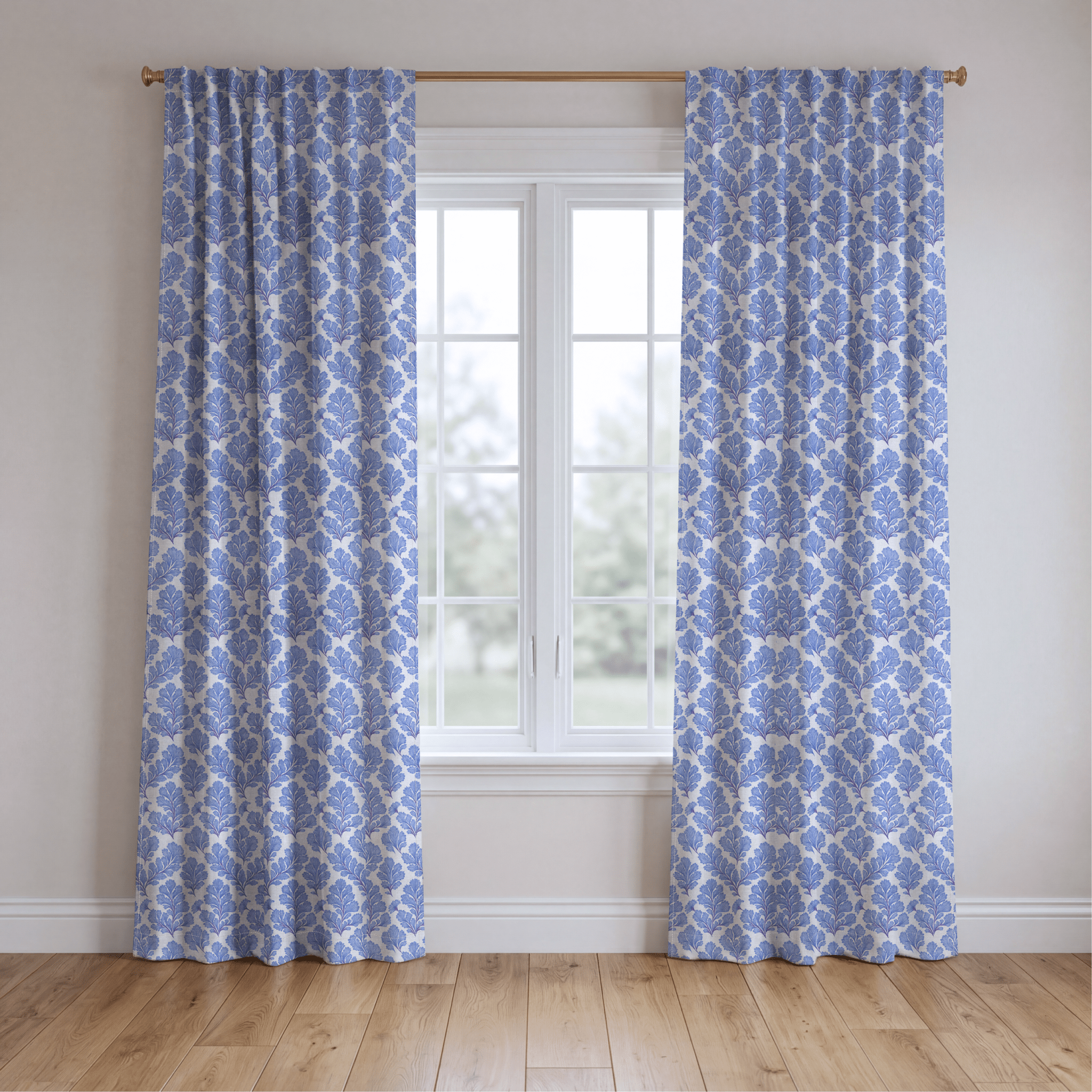 AnnaKatherine Blue - Curtain Panel - The Drapery