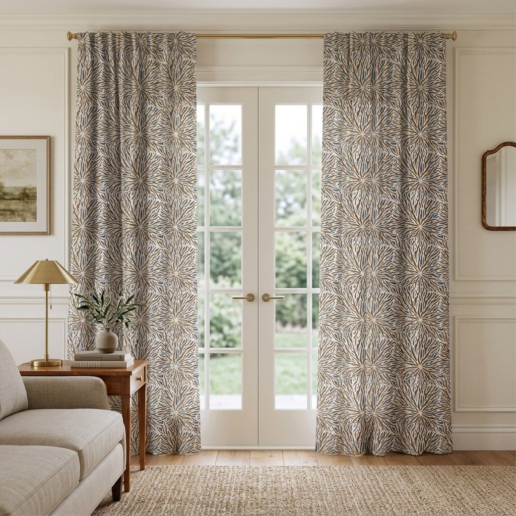 Anneliese Bloom - Curtain Panel - The Drapery