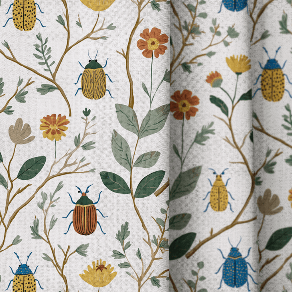 Antique Carapace - Curtain Panel - The Drapery