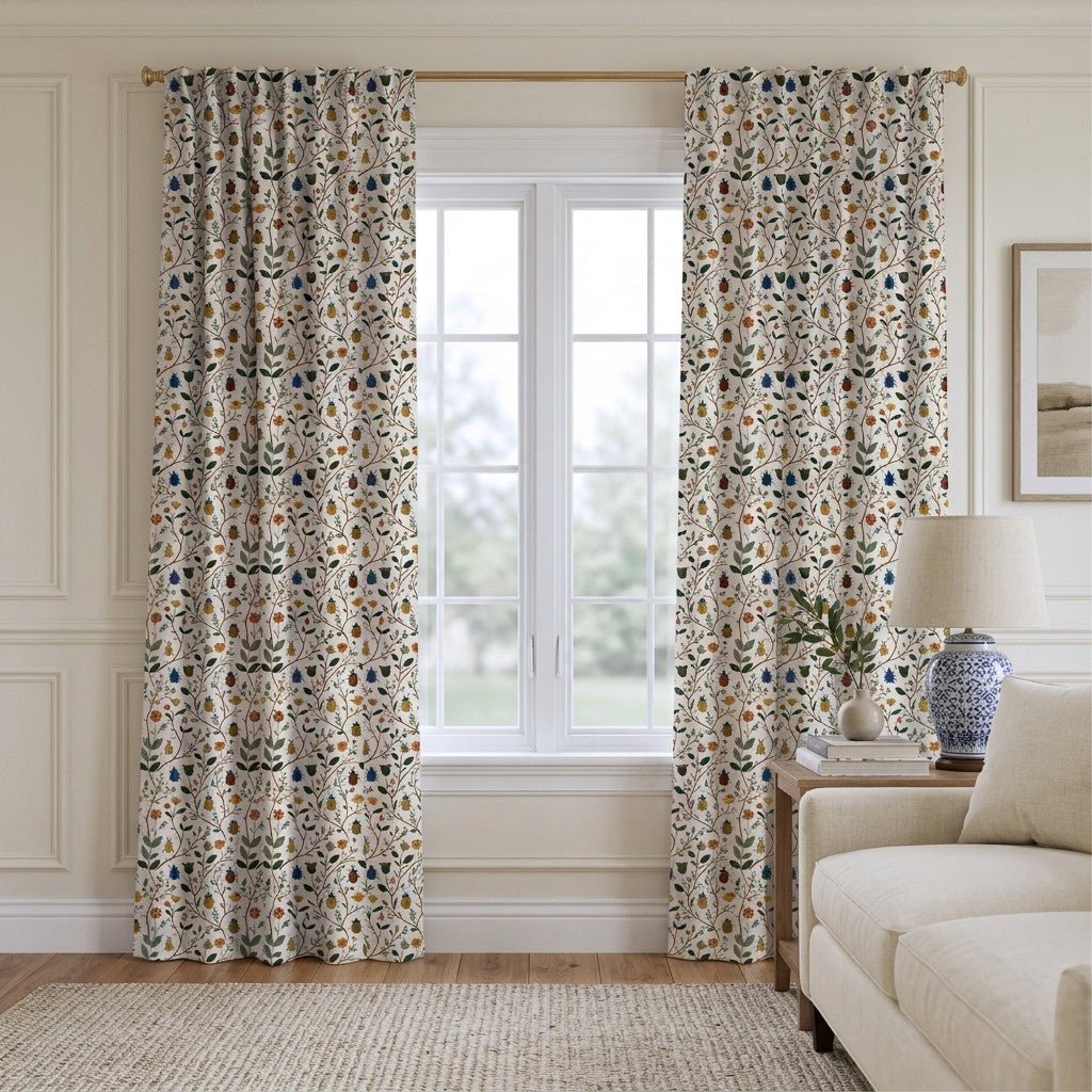 Antique Carapace - Curtain Panel - The Drapery