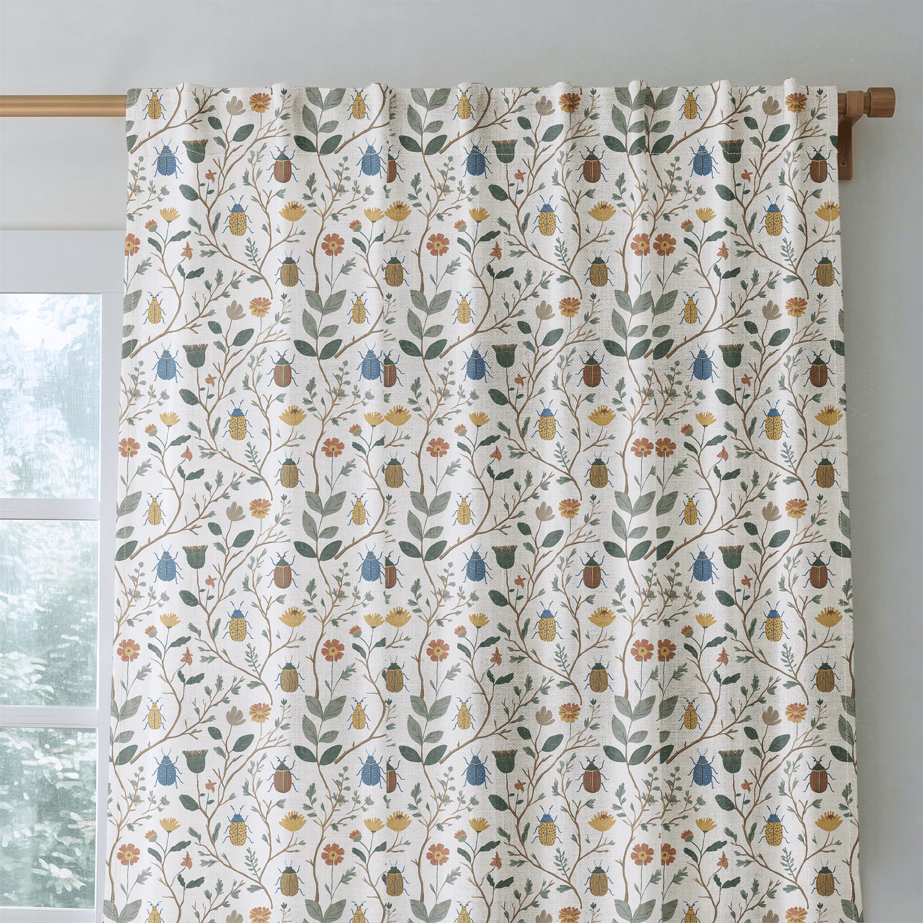 Antique Carapace - Curtain Panel - The Drapery