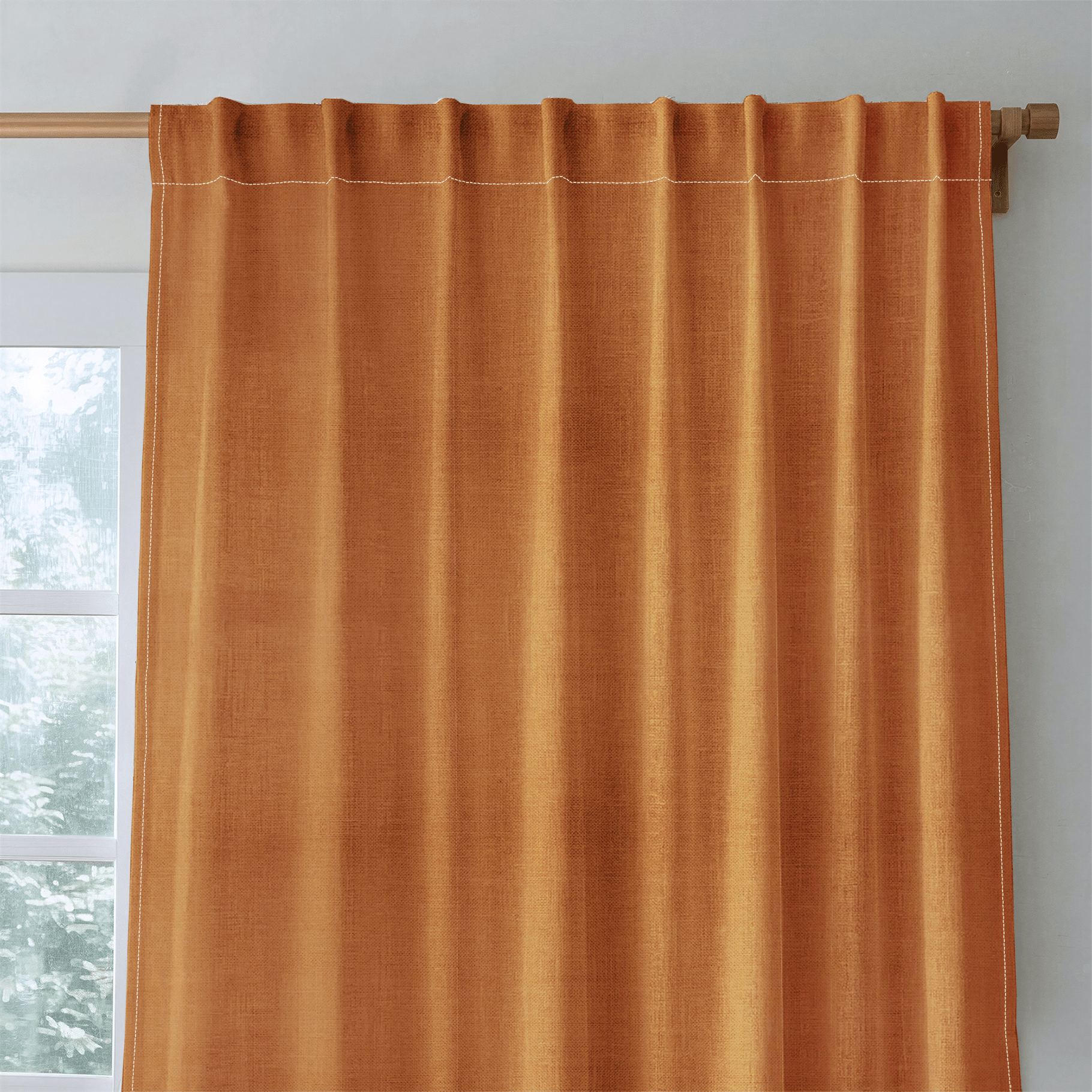 Apricot - Curtain Panel - The Drapery