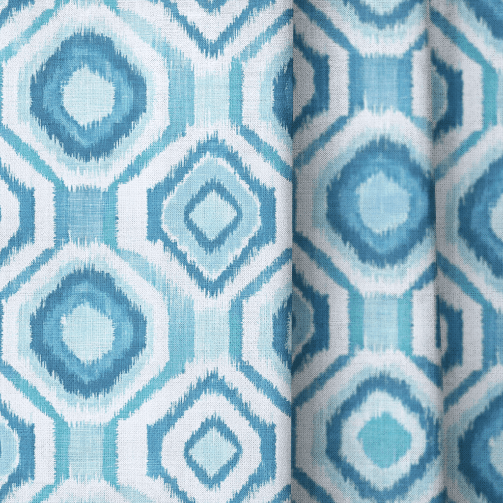 Aqua - Curtain Panel - The Drapery
