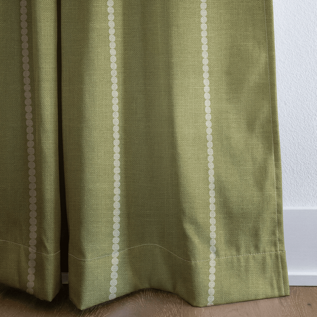 Araminta Green - Curtain Panel - The Drapery
