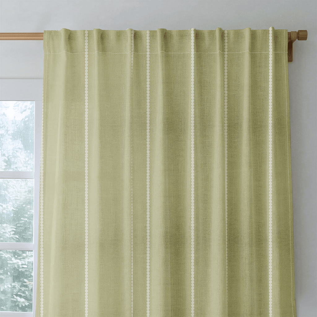 Araminta Green - Curtain Panel - The Drapery