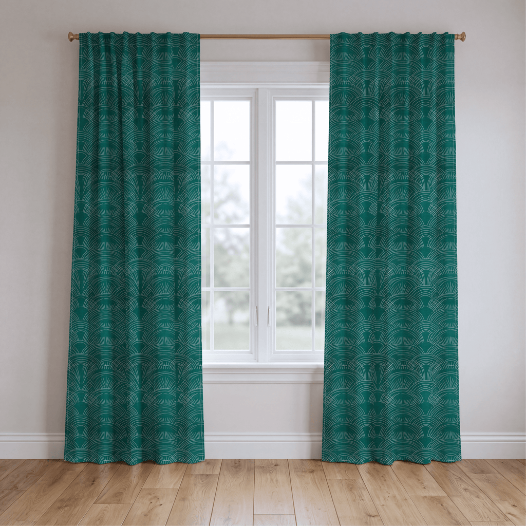 Arctic Waves - Curtain Panel - The Drapery