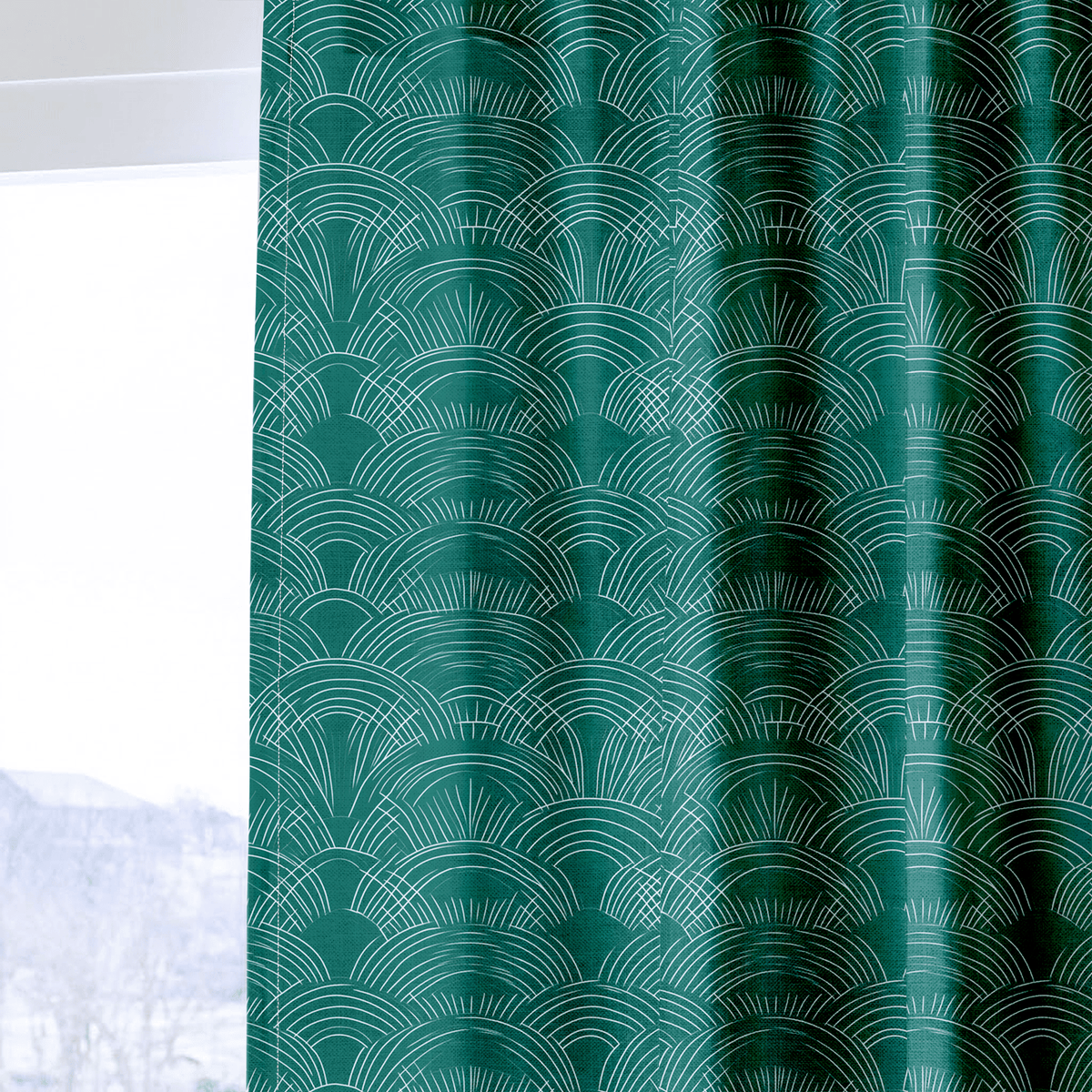 Arctic Waves - Curtain Panel - The Drapery
