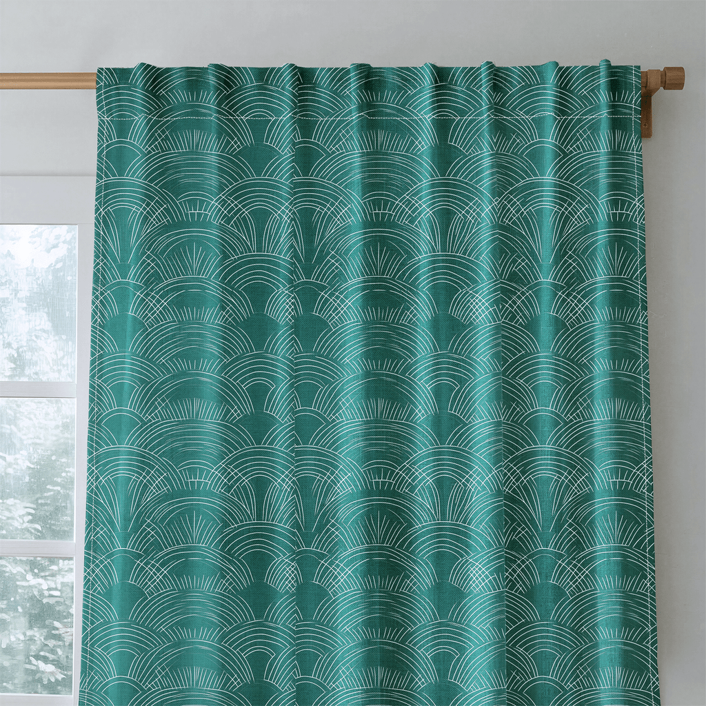 Arctic Waves - Curtain Panel - The Drapery