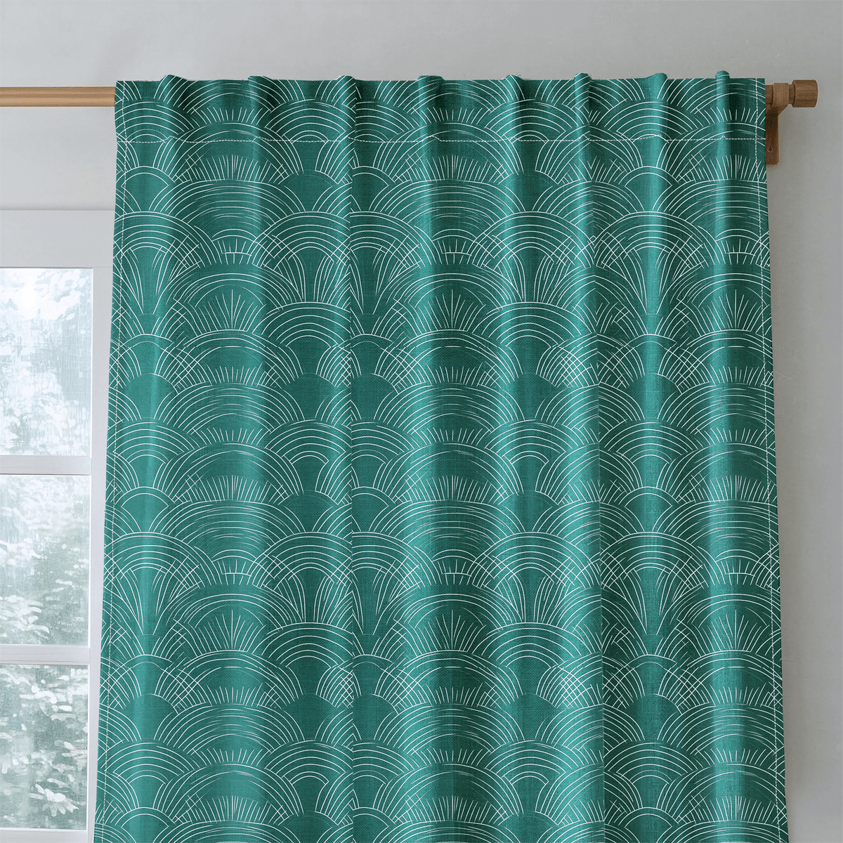 Arctic Waves - Curtain Panel - The Drapery
