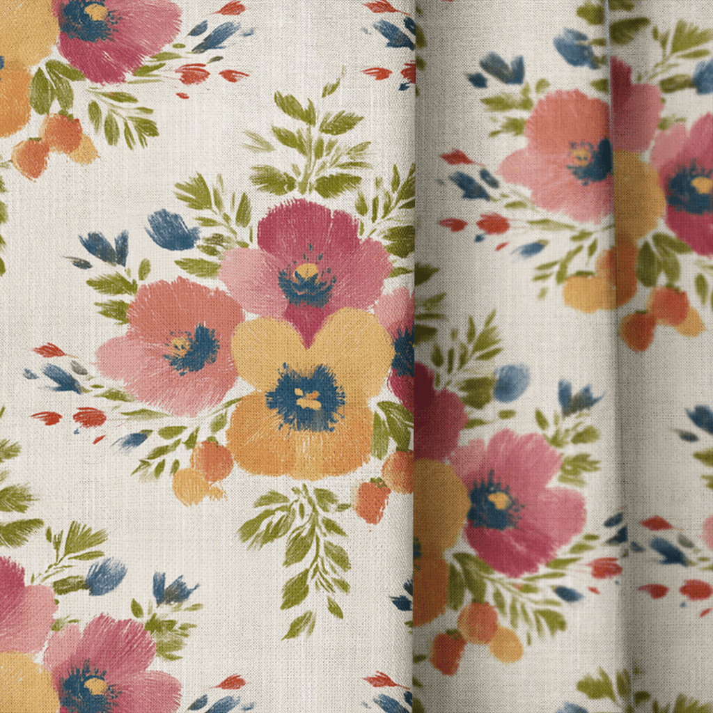 Aristea Bouquet - Curtain Panel - The Drapery