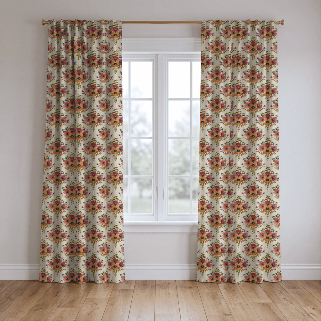 Aristea Bouquet - Curtain Panel - The Drapery