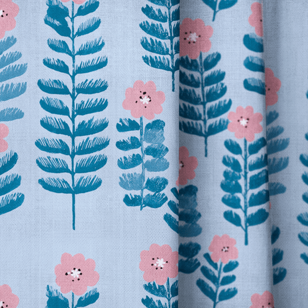 Arleswick Blossoms - Curtain Panel - The Drapery