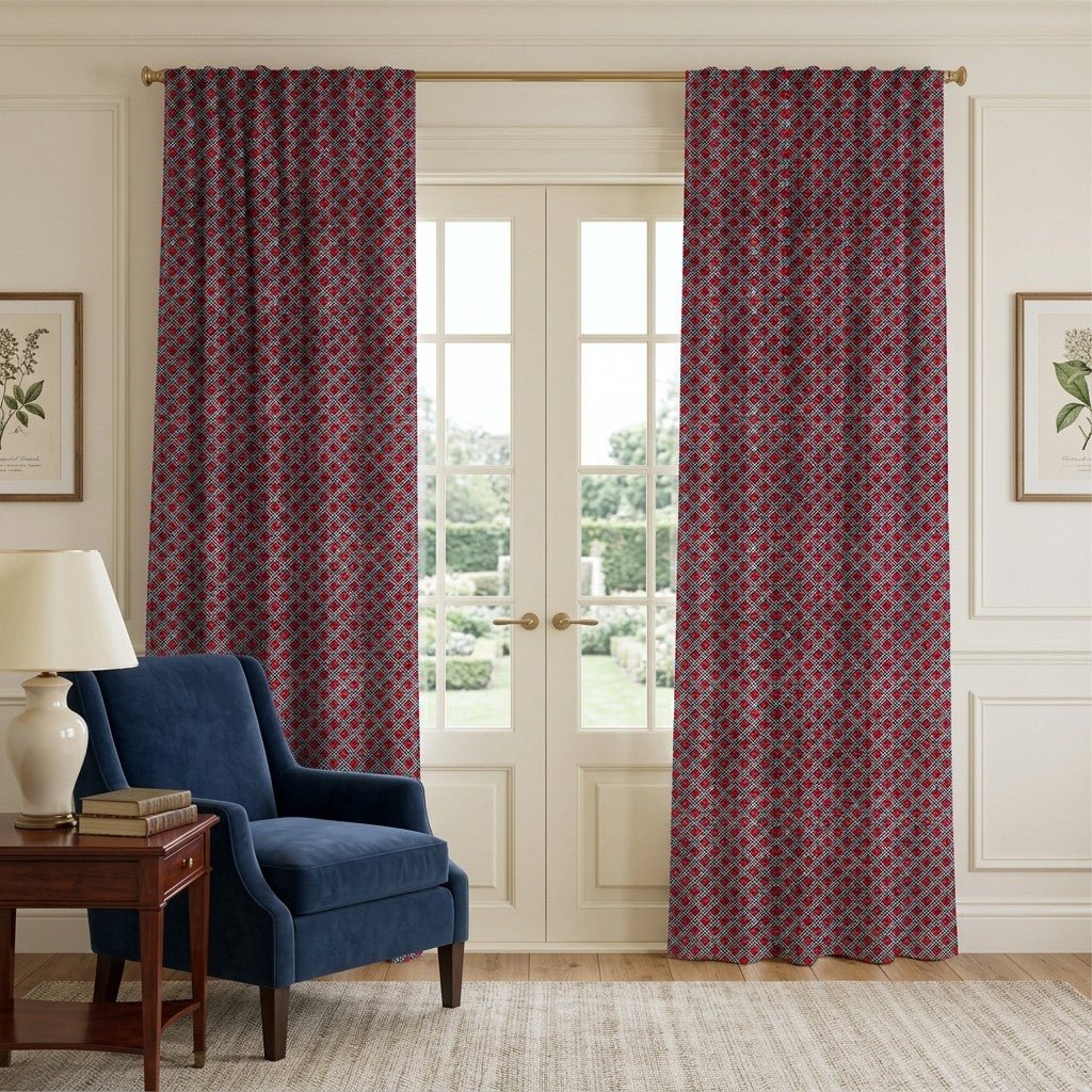 Arletta Plaid - Curtain Panel - The Drapery
