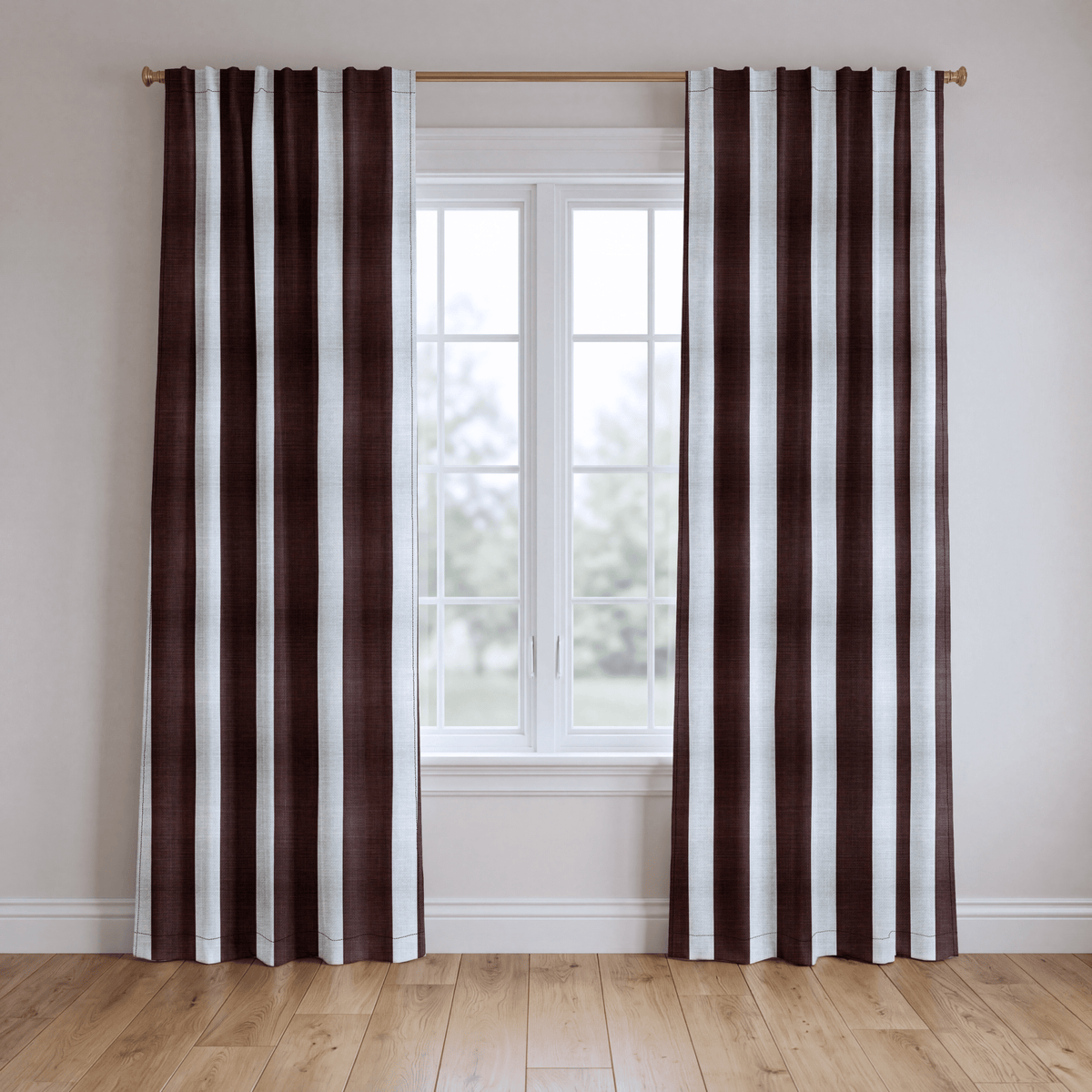 Ashford Stripes - Curtain Panel - The Drapery