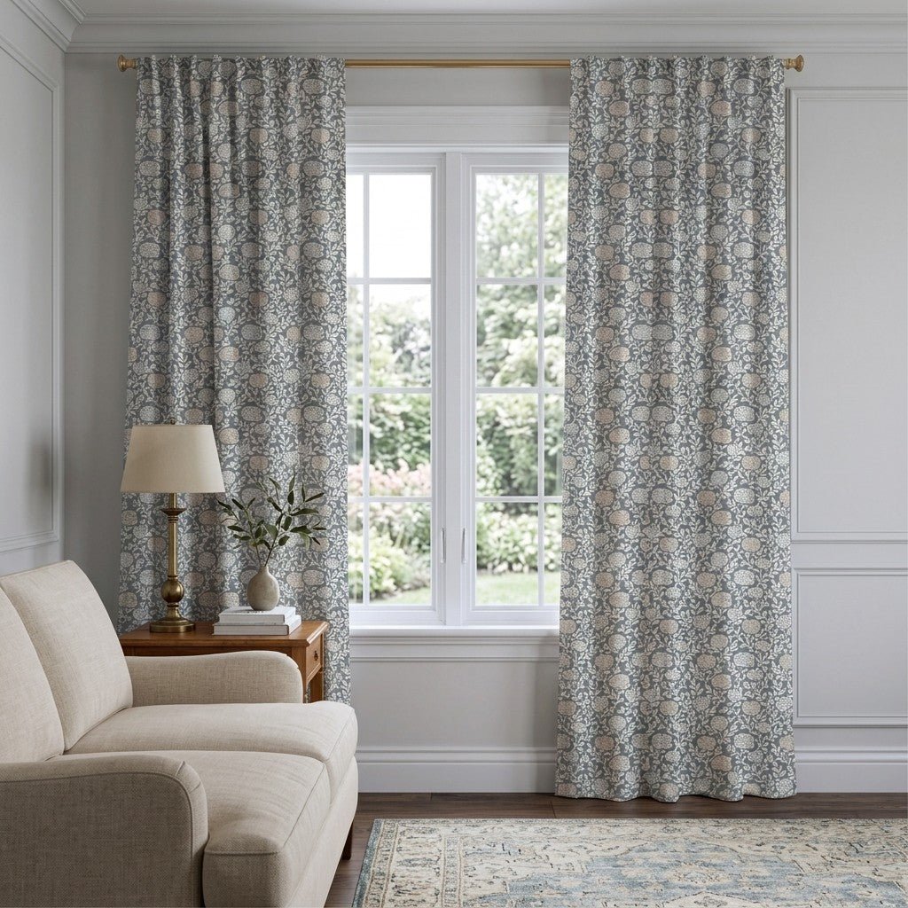 Ashwood Bloom - Curtain Panel - The Drapery