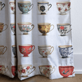 Aspen Tea Cups - Curtain Panel - The Drapery