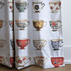 Aspen Tea Cups - Curtain Panel - The Drapery