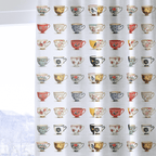 Aspen Tea Cups - Curtain Panel - The Drapery