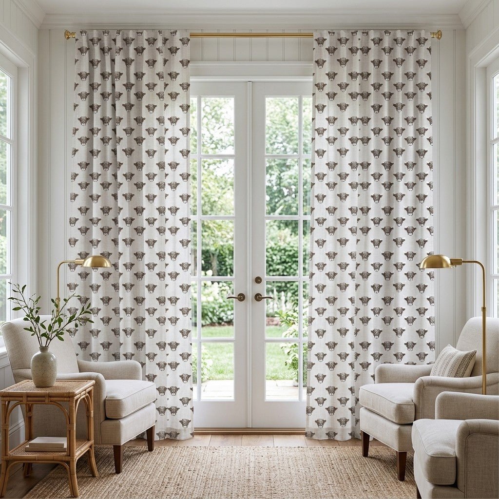Audrey Highland - Curtain Panel - The Drapery