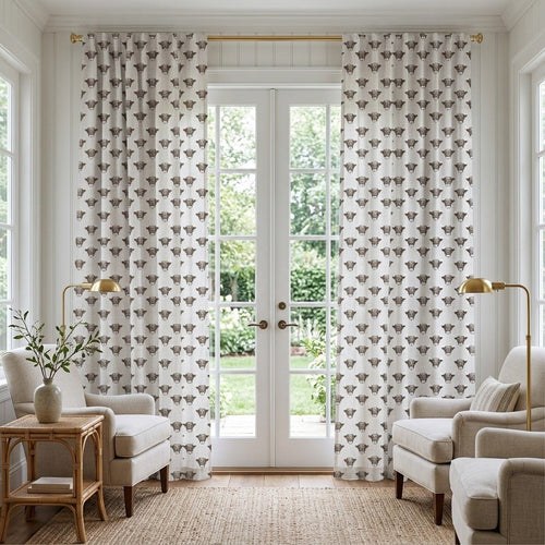 Audrey Highland - Curtain Panel - The Drapery