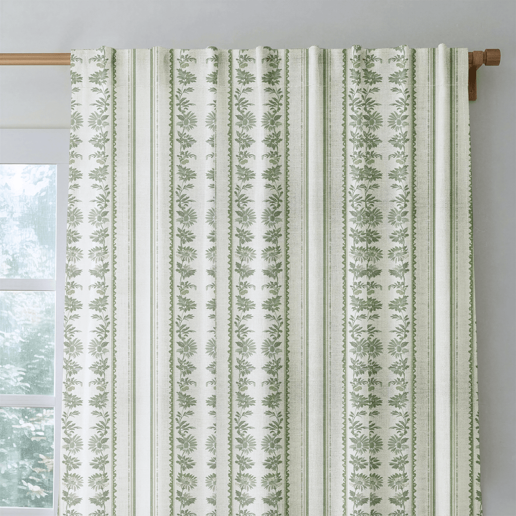 Augusta Stripe - Curtain Panel - The Drapery