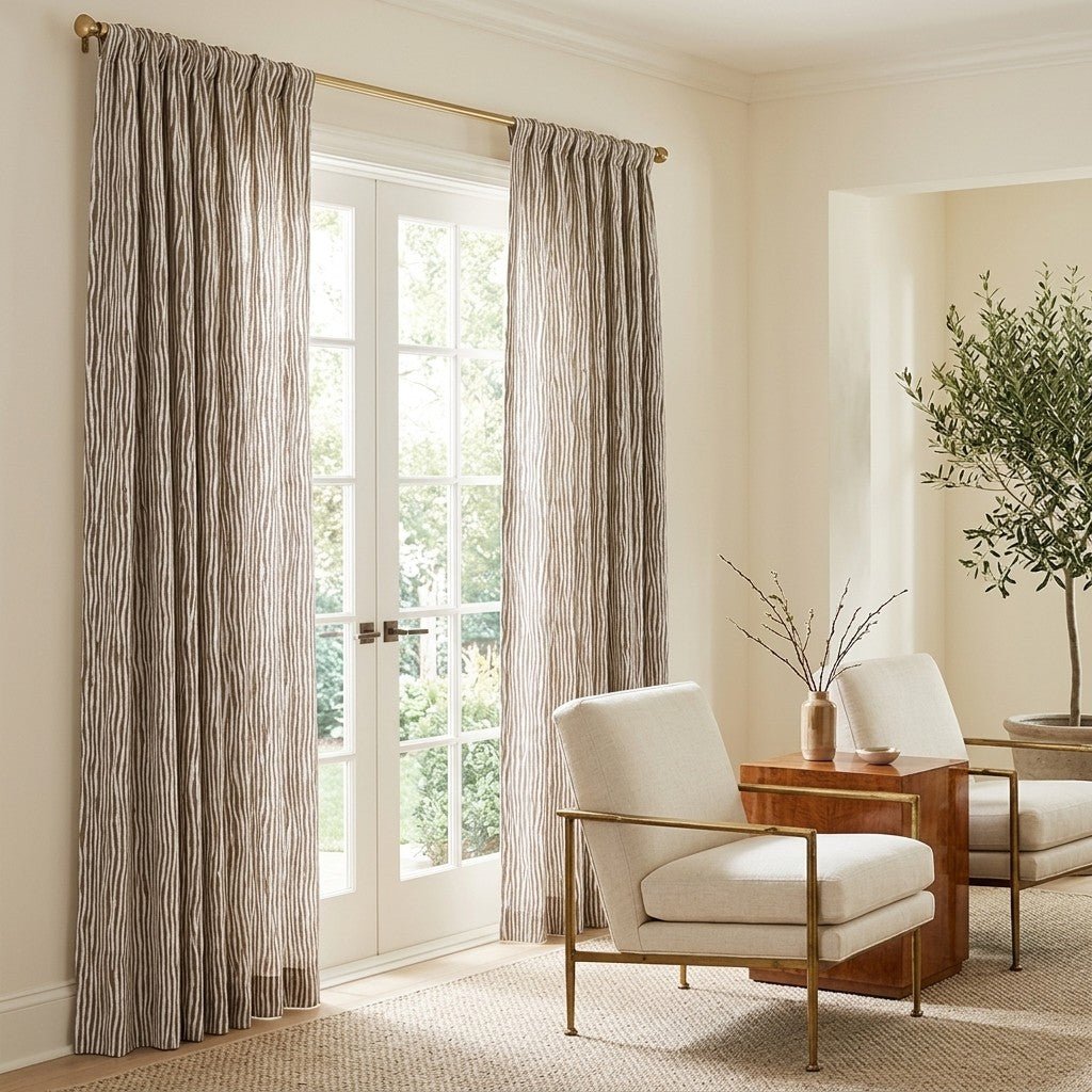 Aurora Stripes - Curtain Panel - The Drapery
