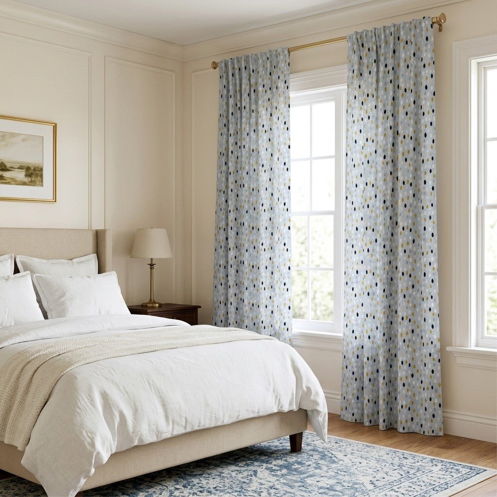 Aveline Raindrop - Curtain Panel - The Drapery