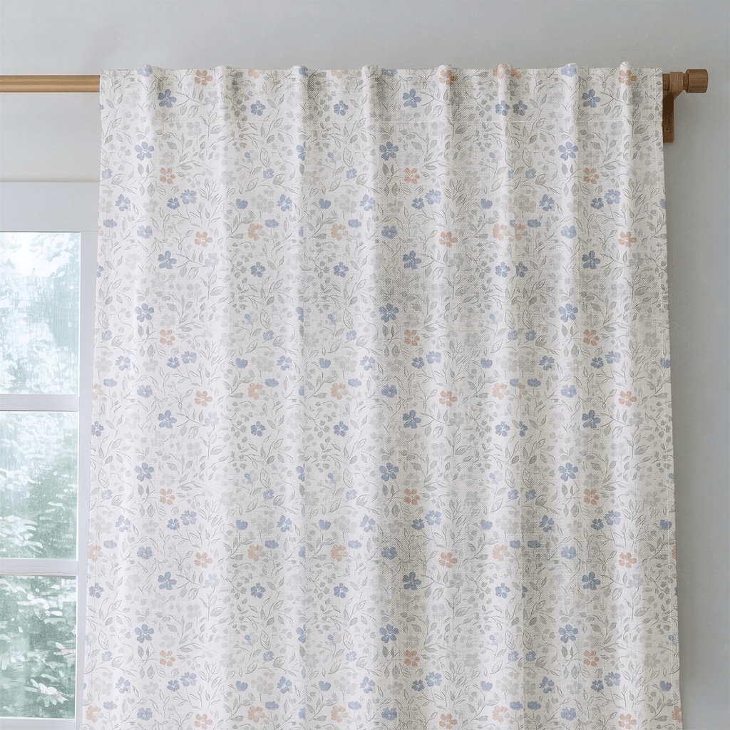 Avery Floral - Curtain Panel - The Drapery