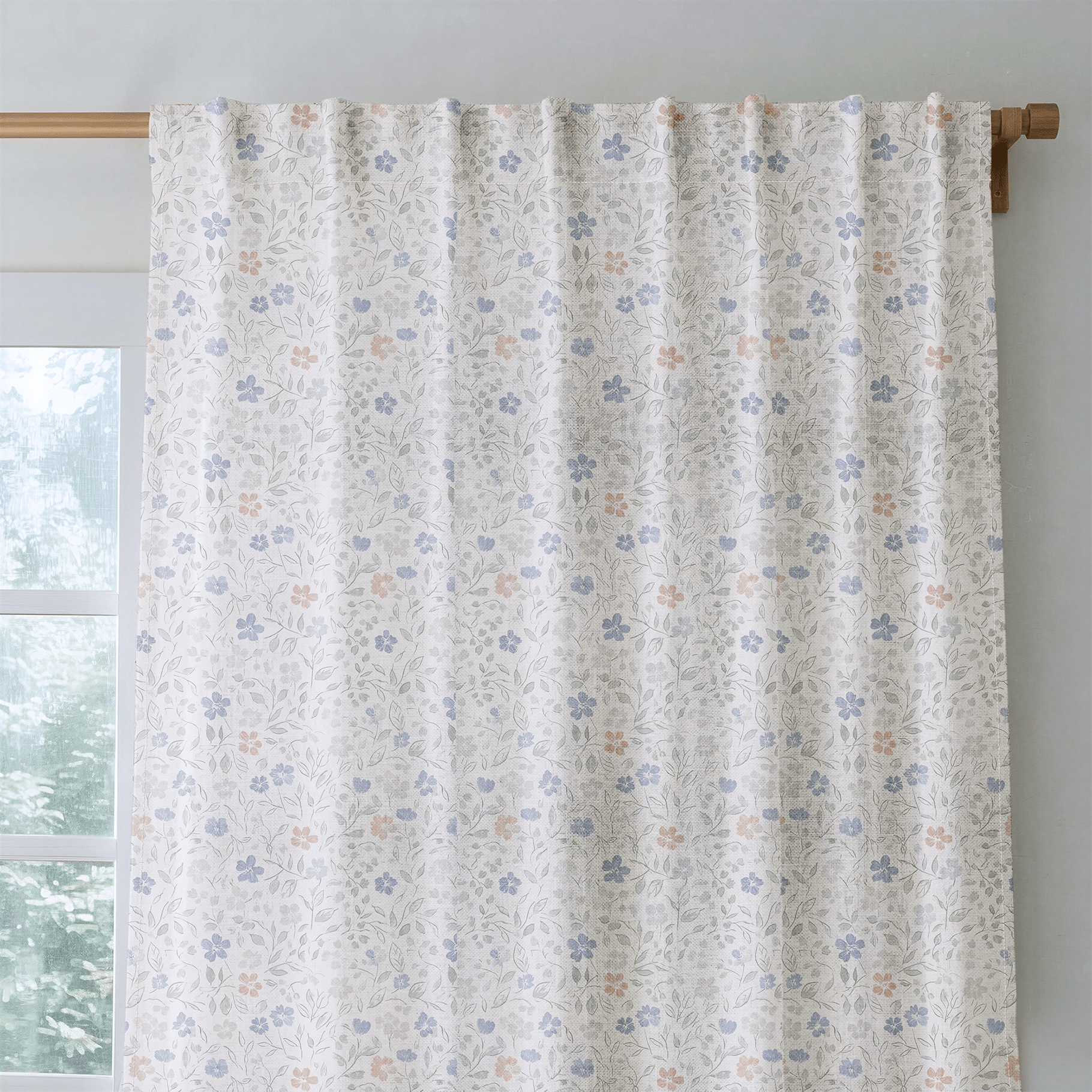 Avery Floral - Curtain Panel - The Drapery
