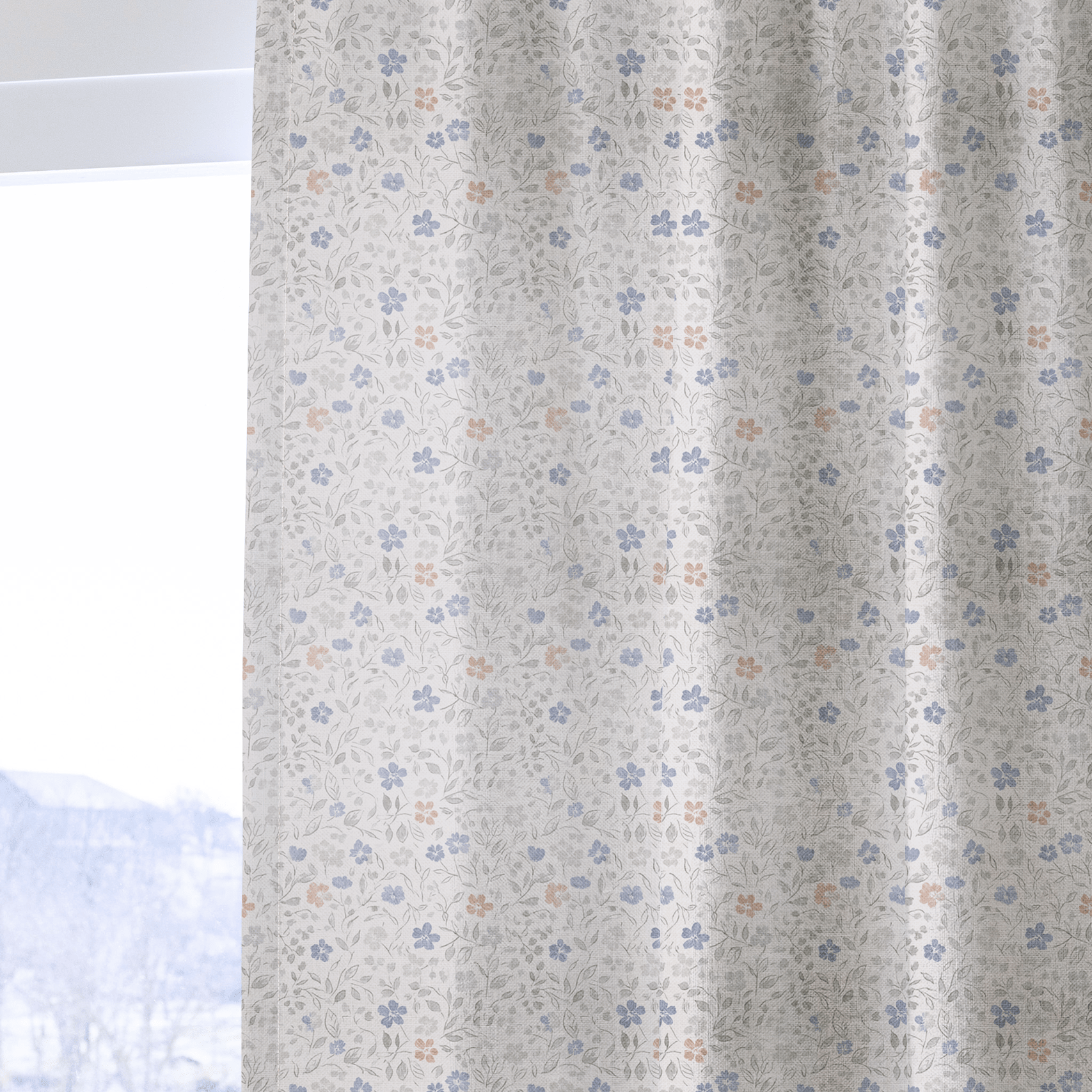 Avery Floral - Curtain Panel - The Drapery